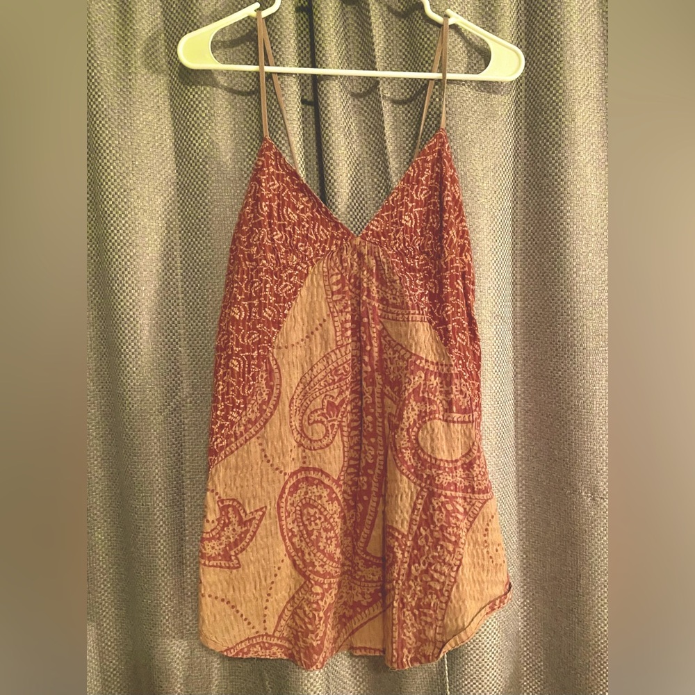 Cute Boho Style Lux Brand Flowy Tank Top